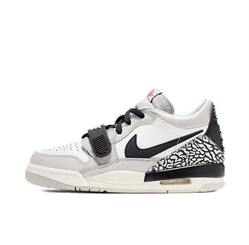 Women's White/Black Running Weapon Air Jordan Legacy 312 Low Shoes 002